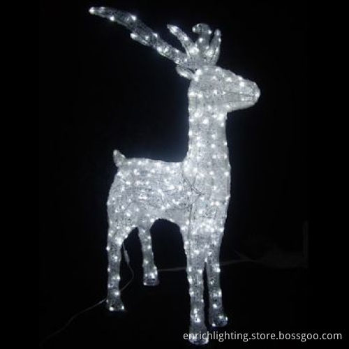 Reindeer LED Motif Christmas Decoration Lights with 220V AC Voltage and 50,000-hour Lifespan